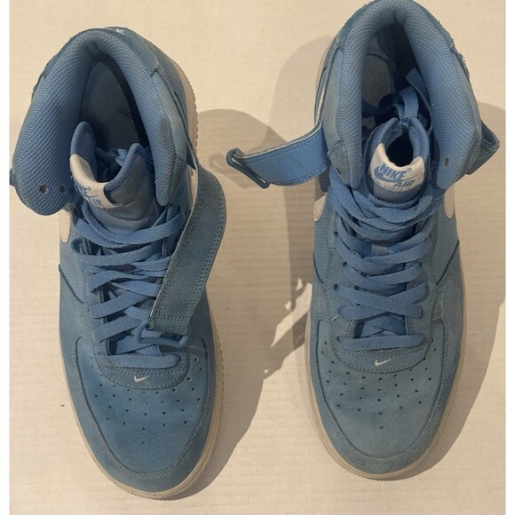 Nike Air Force 1 \'07 University Blue White Suede 315123-409 10.5 Sneakers main image 8